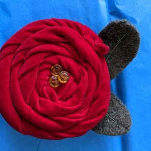 Velvet Flower Pin
